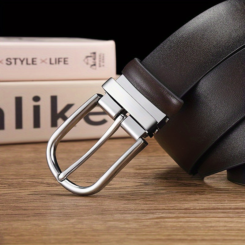 Jack Marc Elegant Men's Genuine Leather Belt