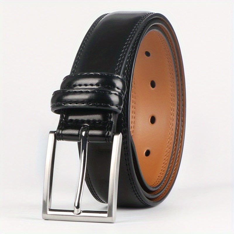 Men’s Genuine Leather Belt – Classic Casual Style for Jeans & Business