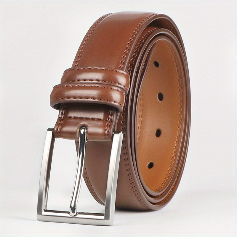 Men’s Genuine Leather Belt – Classic Casual Style for Jeans & Business