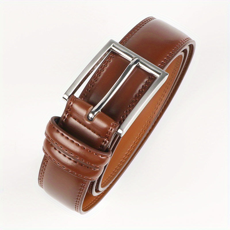 Men’s Genuine Leather Belt – Classic Casual Style for Jeans & Business