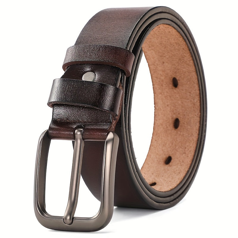 Stylish Casual Retro Buckle Genuine Leather Belt for Men