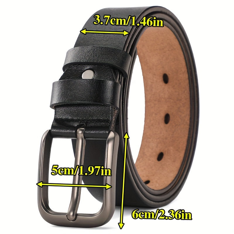 Stylish Casual Retro Buckle Genuine Leather Belt for Men