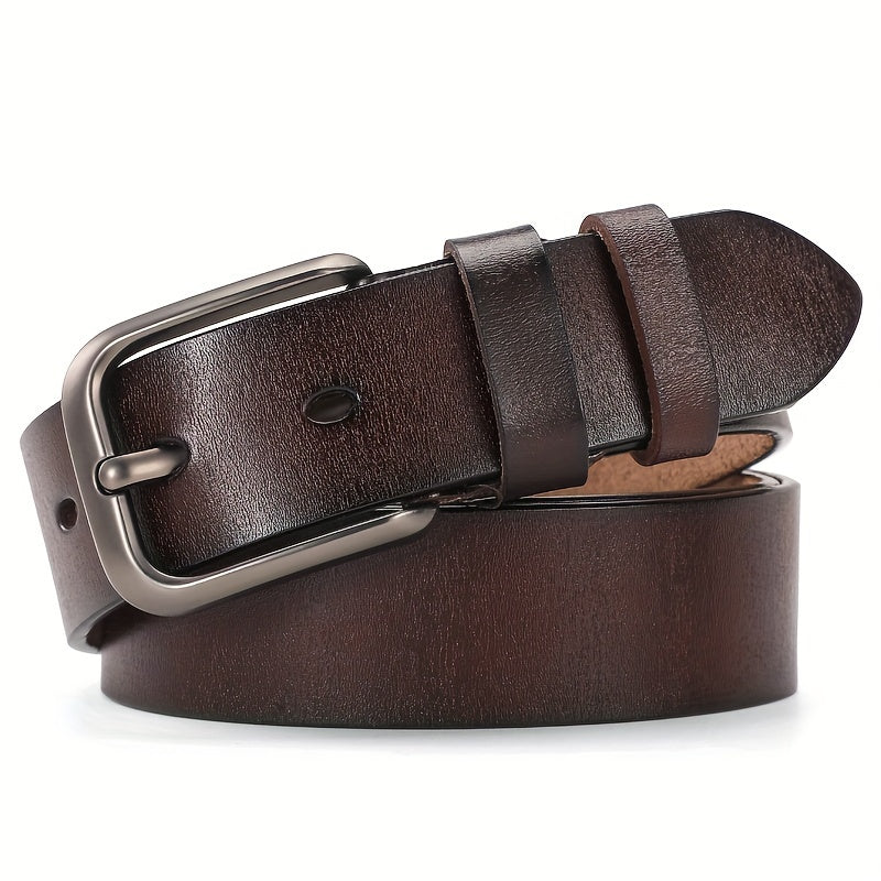 Stylish Casual Retro Buckle Genuine Leather Belt for Men