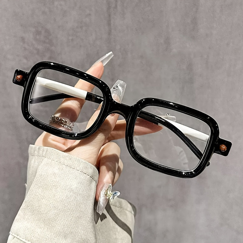 Vintage Style Large Frame Anti-Blue Light Glasses