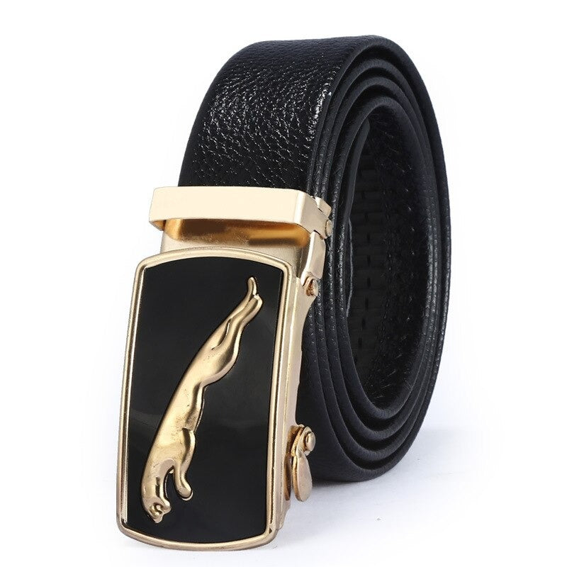 Buy Jackmarc Jaguar Buckle Casual Leather Belt For Men - JACKMARC.COM