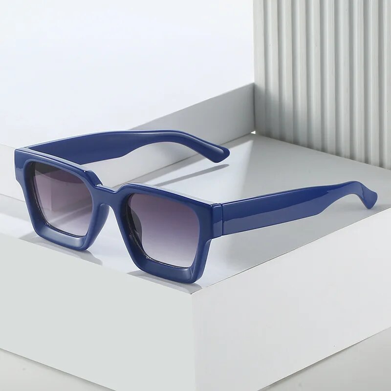Retro 90s Square Sunglasses for Women and Men