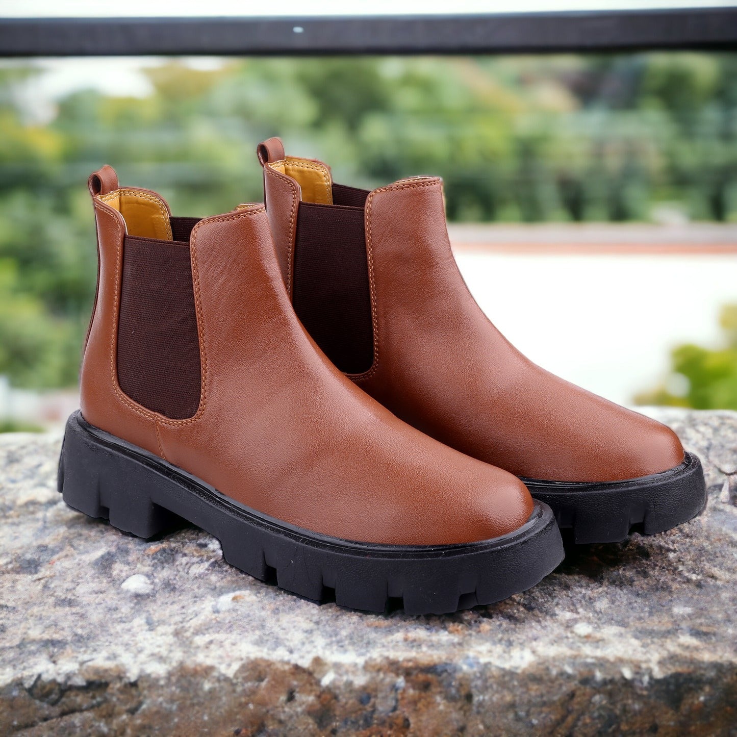 Jack Marc Men's Chelsea and Ankle Boots in Luxurious PU Material