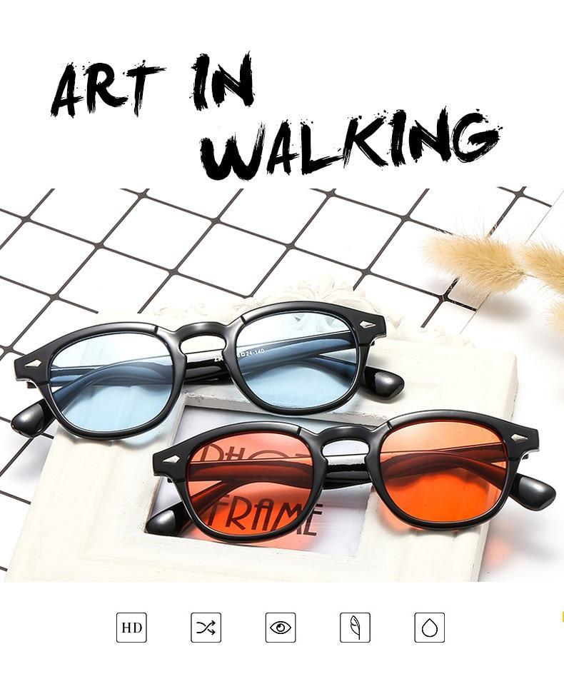 Johnny Depp Oval Sunglasses For Men -jackmarc - JACKMARC.COM