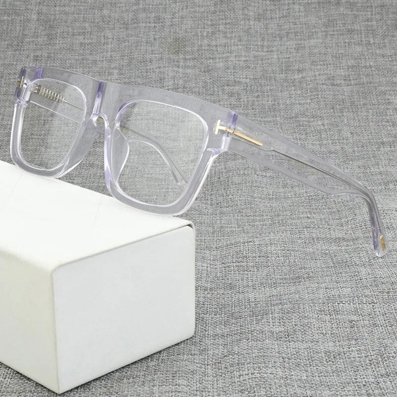 Fashion Square Acetate Prescription Eyeglasses