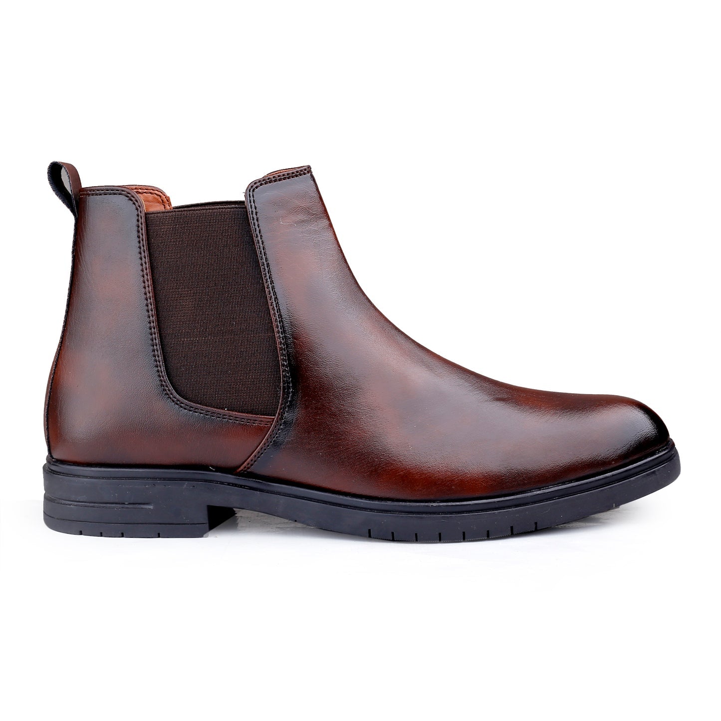 Jack Marc Brown Slip-on Ankle Stylish Boots