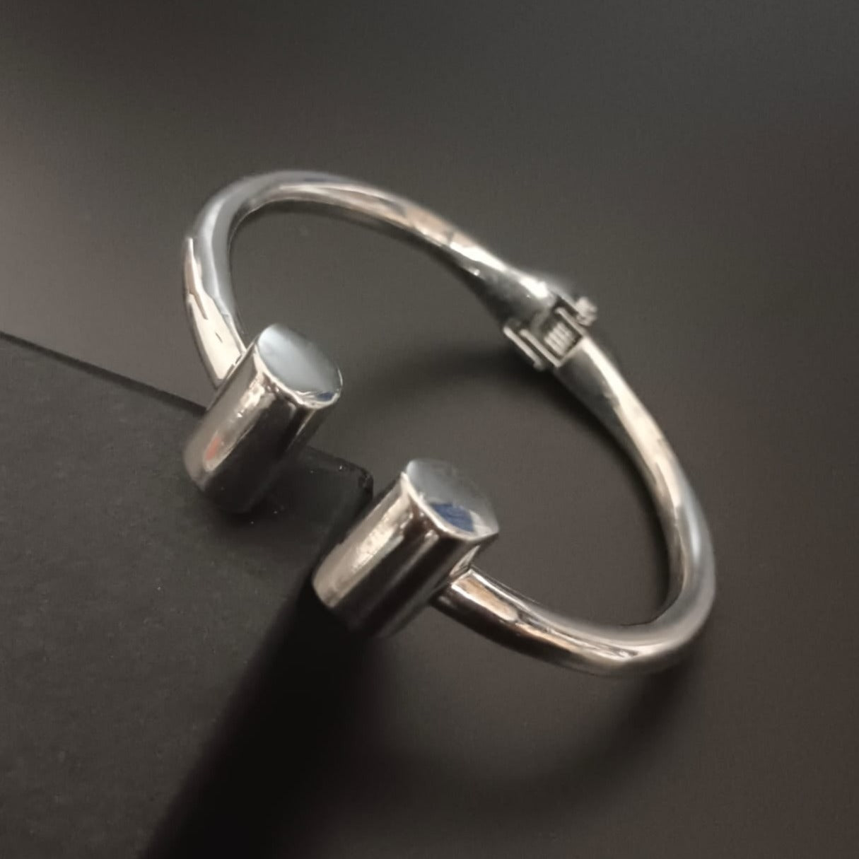 Newl Silver cuff Kada Bracelet For Men Girl-Jack Marc