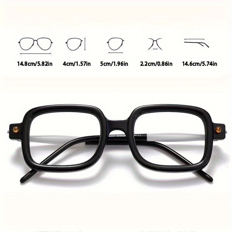 Vintage Style Large Frame Anti-Blue Light Glasses