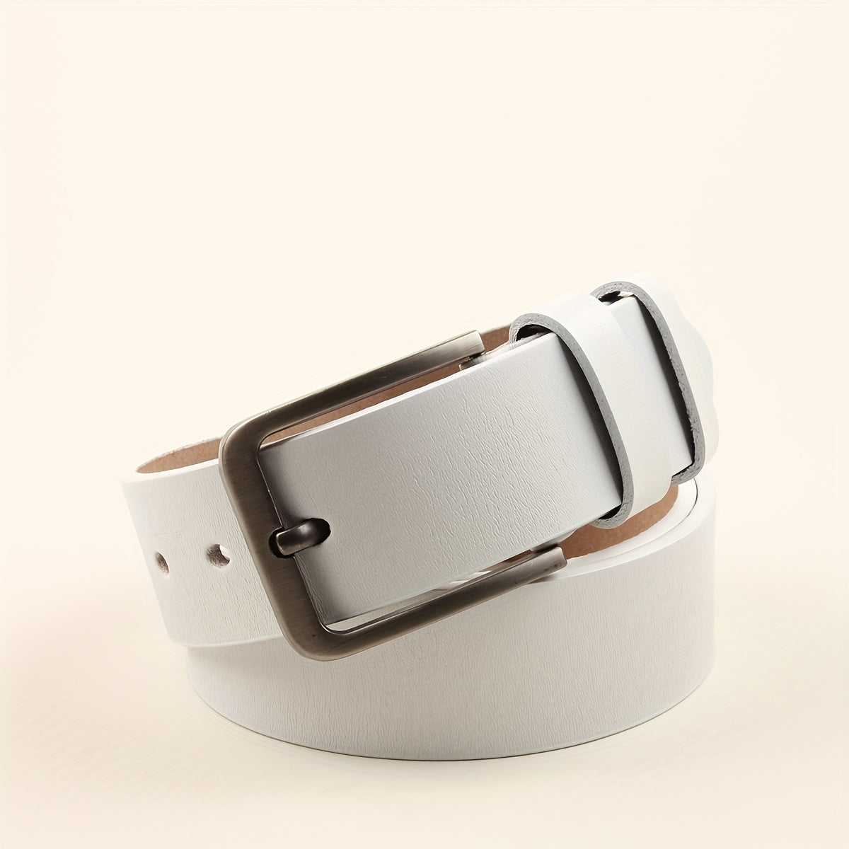 Genuine Leather Large Pin Buckle Belts for Men