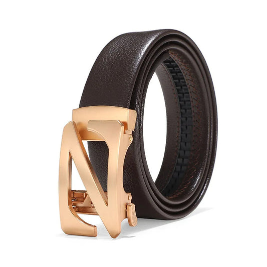 Jack Marc Luxury Automatic Buckle Head Belt for Men