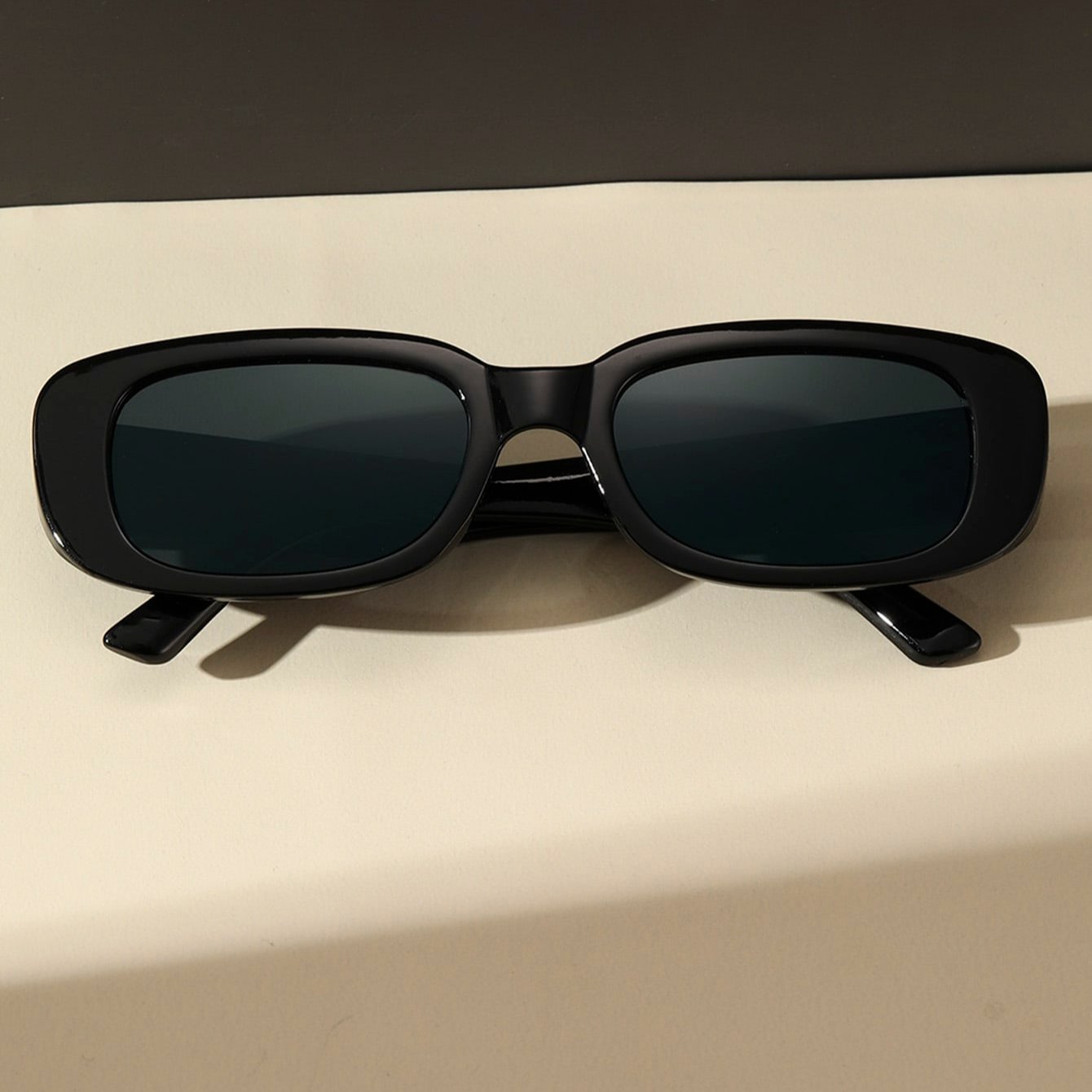 Trendy Small Rectangle Sunglasses - UV400 Protection