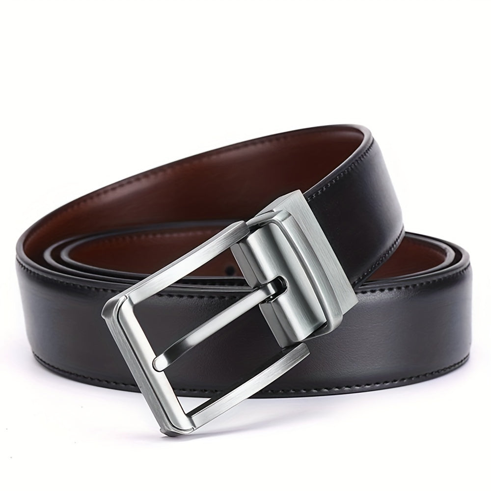 Men's Genuine Leather Double Sided Belt
