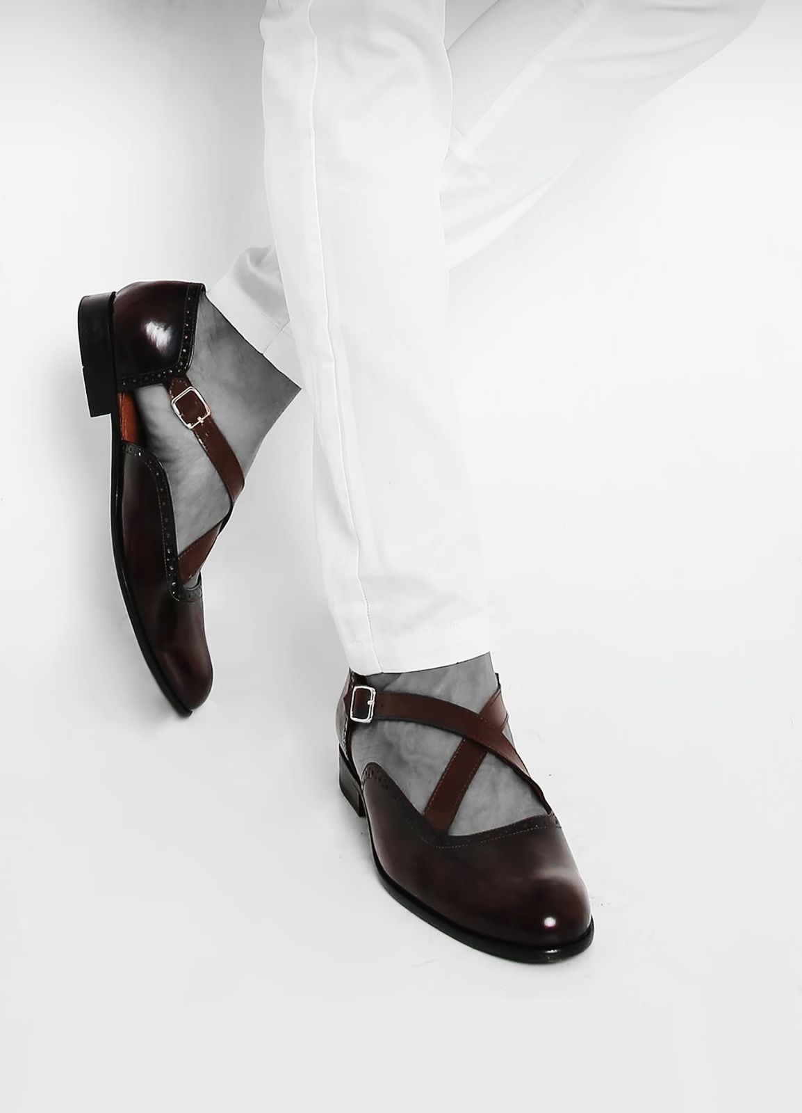 Buy Designer Criss Cross Peshawari Sandal For Men-Jackmarc.com - JACKMARC.COM