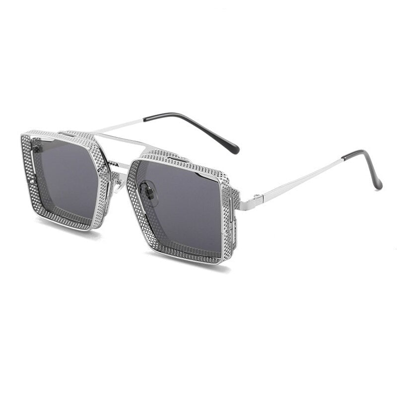 Buy Fashion Square Steampunk Sunglasses For Men -Jackmarc - JACKMARC.COM