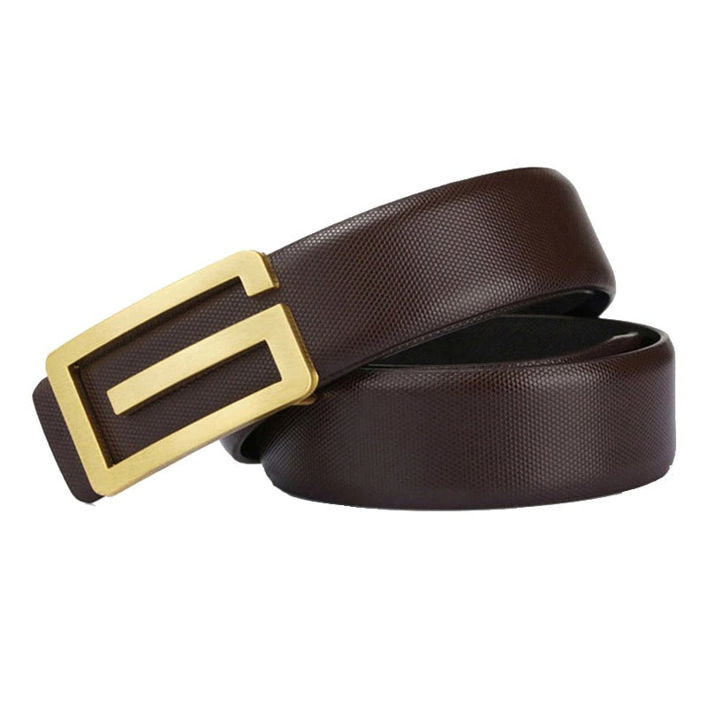 Buy Jack Marc Designer Smooth G Buckle Leather belt For Men - JACKMARC.COM