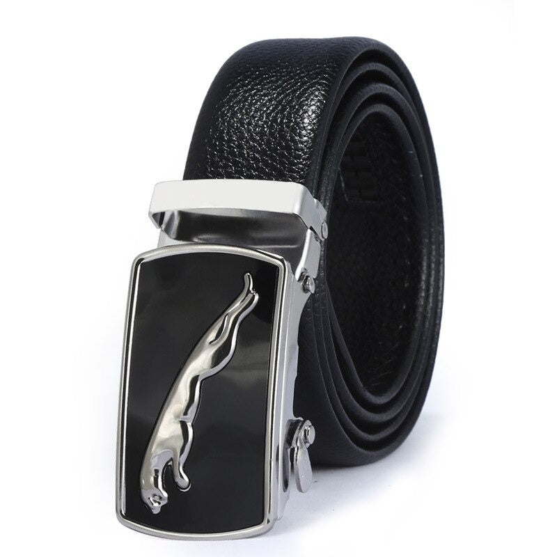 Buy Jackmarc Jaguar Buckle Casual Leather Belt For Men - JACKMARC.COM