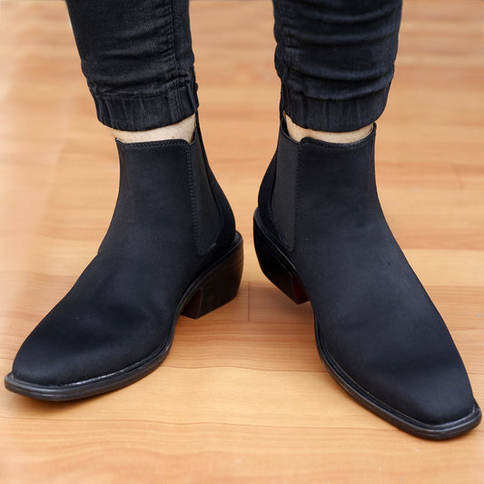 Buy New Height Increasing Stylish Suede British Formal and Casual Wear Chelsea Boots-Jackmarc - JACKMARC.COM