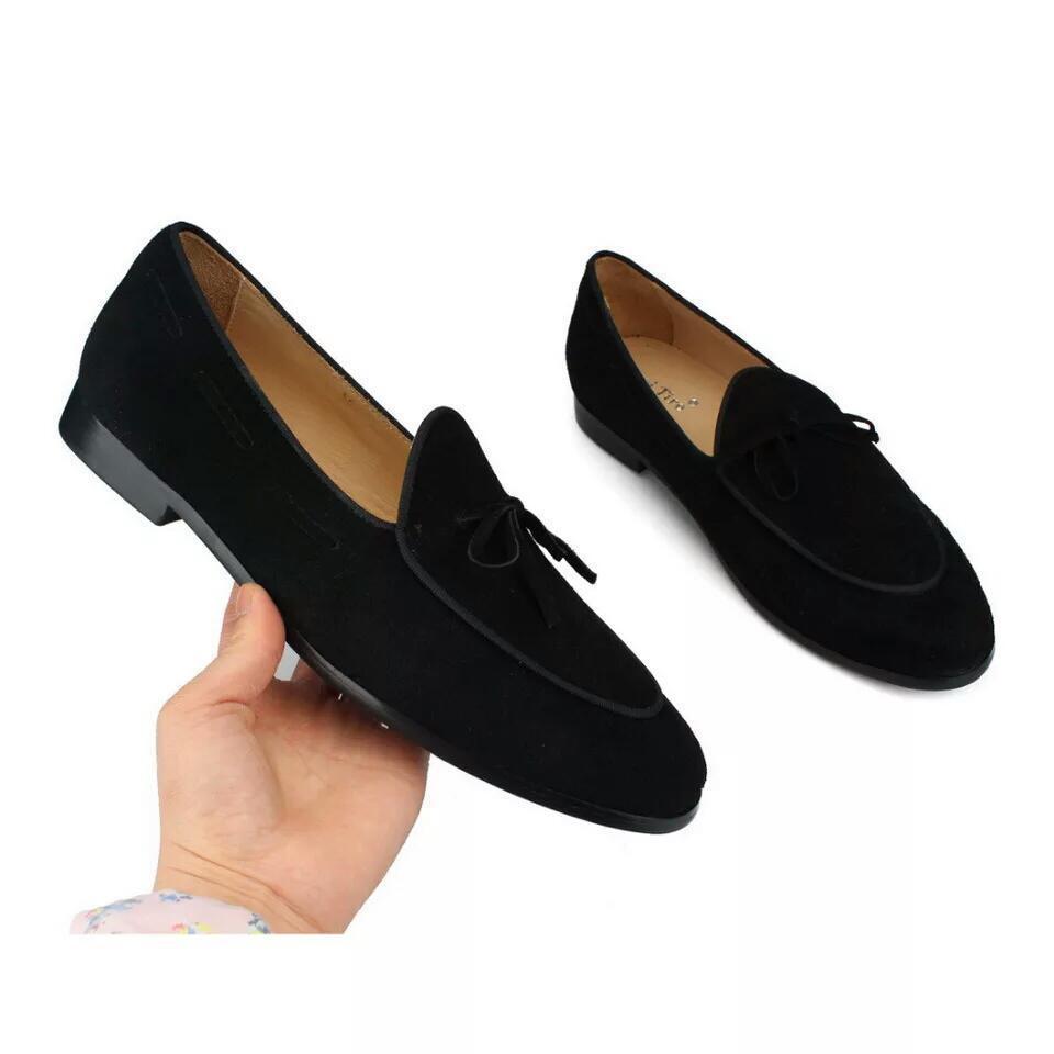 Buy Now Stylish Glamorous Suede Loafer Shoes For Party and Wedding Occasion - JackMarc - JACKMARC.COM