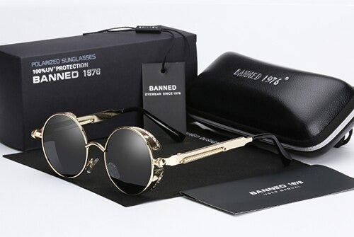 Buy Round Metal Sunglasses For Men And Women-Jackmarc - JACKMARC.COM