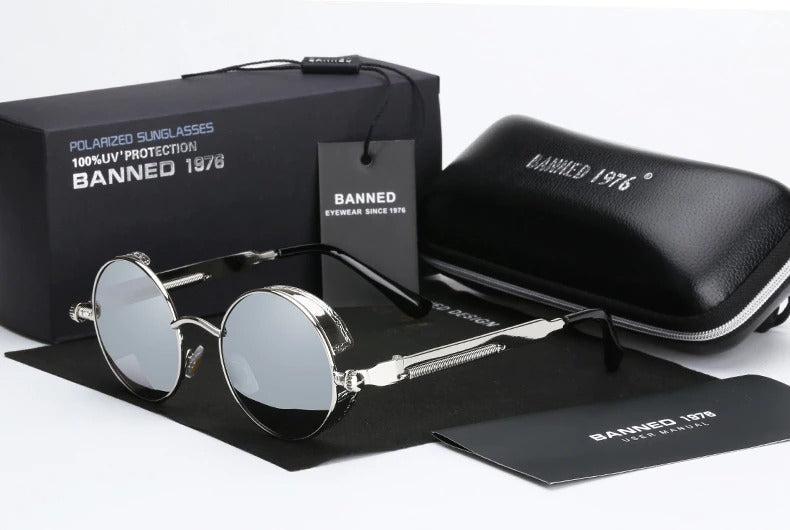 Buy Round Metal Sunglasses For Men And Women-Jackmarc - JACKMARC.COM