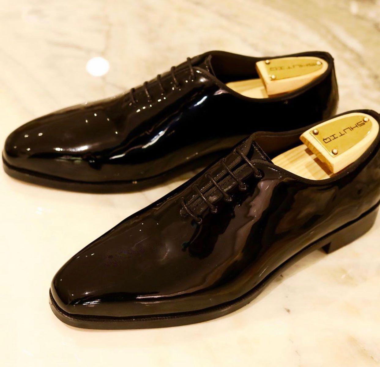 Classy Shiny Black Formal Shoes - JACKMARC.COM