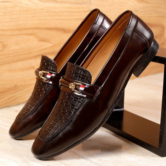 Designer Moccasin Slip on Shoe For Men Party And Casual Wear -JackMarc - JACKMARC.COM