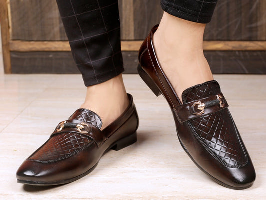 New Luxury Brown Loafer For Men Party And Casual Wear -JackMarc - JACKMARC.COM