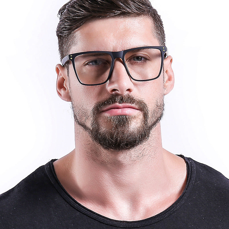 Oversized Square Frame Eyeglasses For Men - JACKMARC - JACKMARC.COM