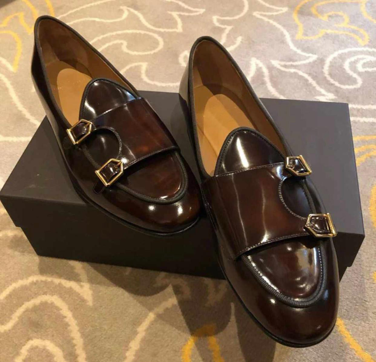 Patent Monk Shoes Men - JACKMARC.COM