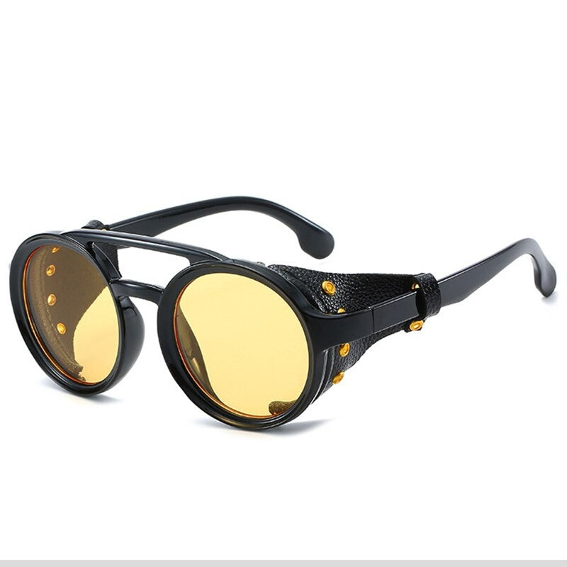 Retro Vintage Round Steampunk Sunglasses - JACKMARC.COM
