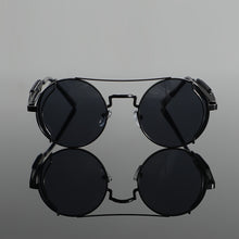 Load image into Gallery viewer, Bold cyberpunk-inspired black sunglass
