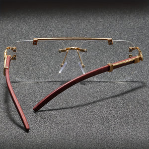 Men's Fashion Rimless Square Glasses