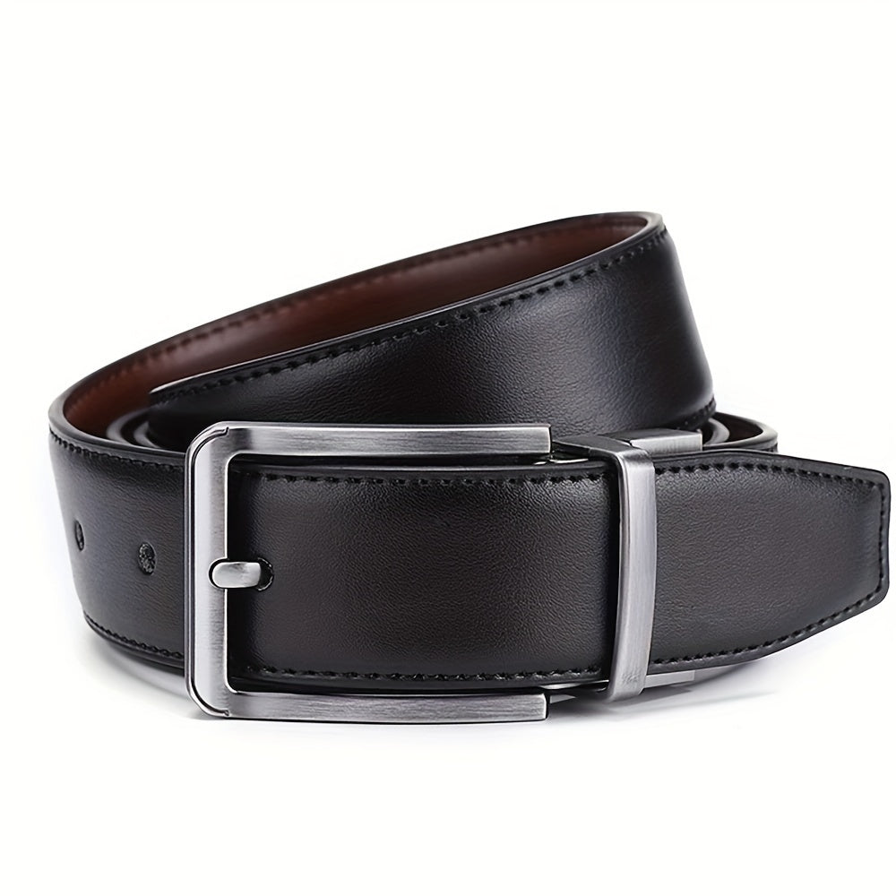 Men's Genuine Leather Double Sided Belt