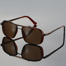 Load image into Gallery viewer, Retro Steampunk Rectangular Glasses
