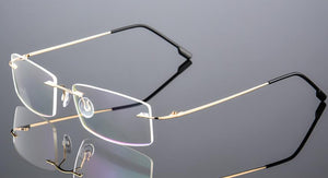 Rimless Titanium Eyeglasses