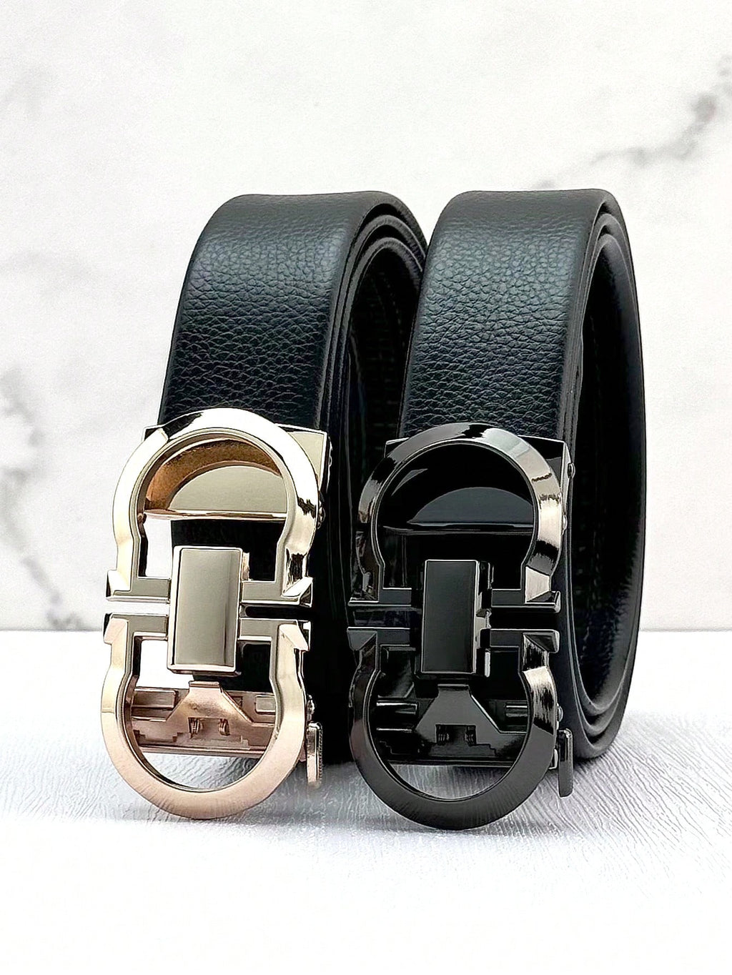 Men's Belt Adjustable Automatic Buckle