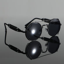 Load image into Gallery viewer, Bold cyberpunk-inspired black sunglass
