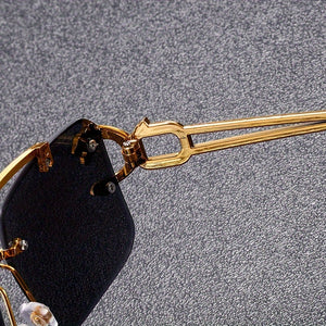 Fashion Rimless Square Sunglasses