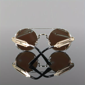 Men's Steampunk Metal Round Frame Fashion Glasses