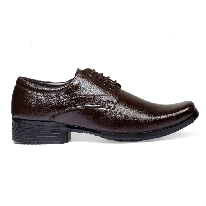 Jack Marc's Formal Derby Lace-Up Brown Shoes for Men