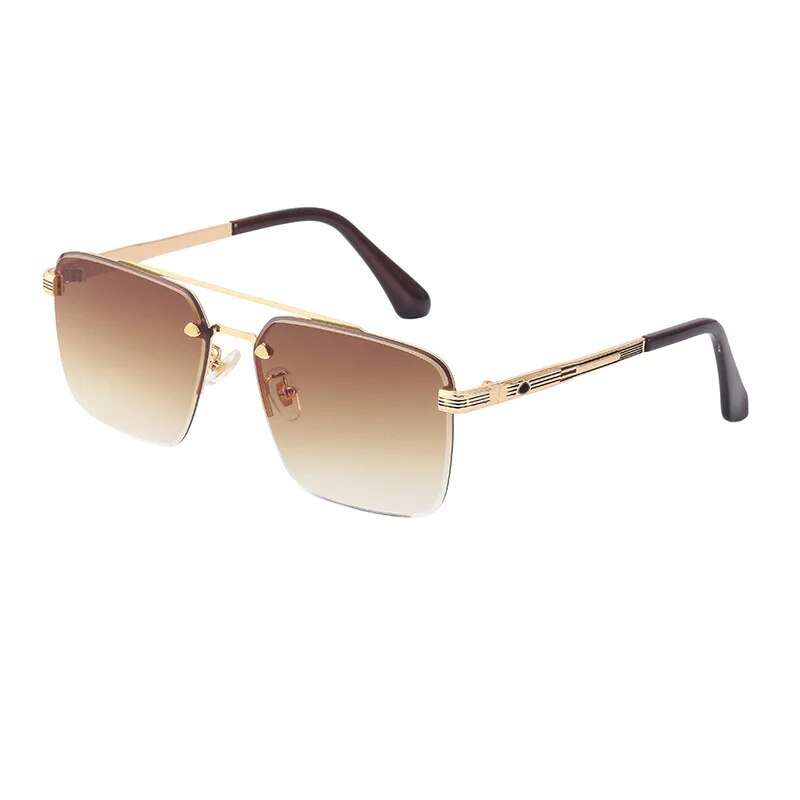 Jack Marc Fashion Square Sunglasses For Men Rimless Sunglasses Women