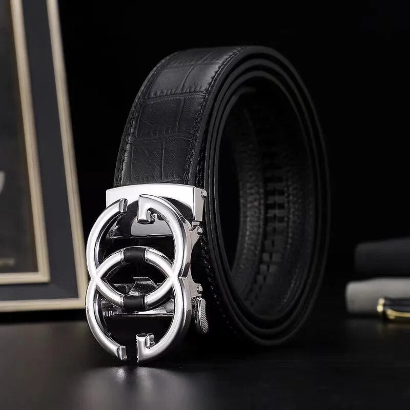 Elevate Your Style Game with the Jack Marc Golf Men's Leather Automatic Buckle Belt