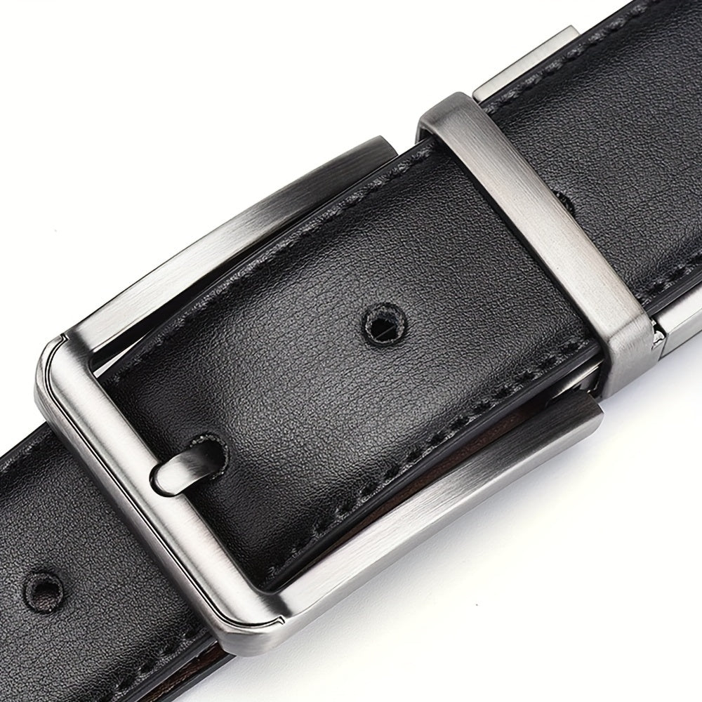 Men's Genuine Leather Double Sided Belt