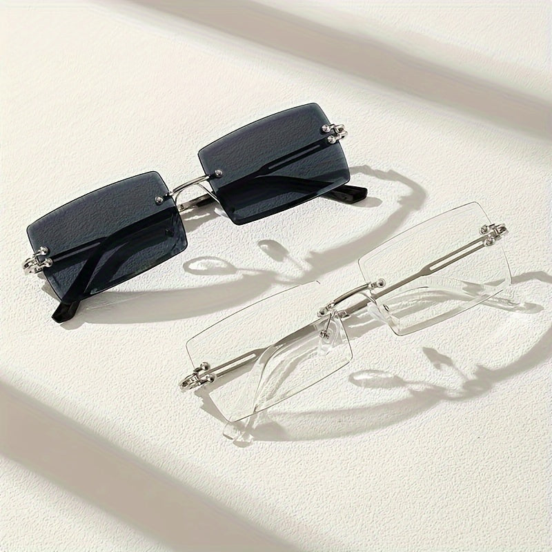 Lightweight Frameless Glasses for Everyday Casual Style