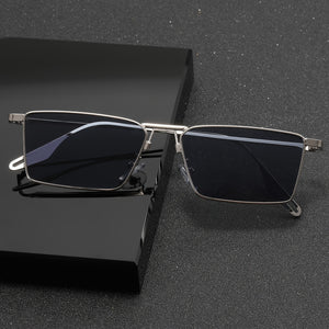 Men's Fashion Copper Alloy Rectangular Glasses