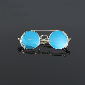 Men's Steampunk Metal Round Frame Fashion Glasses